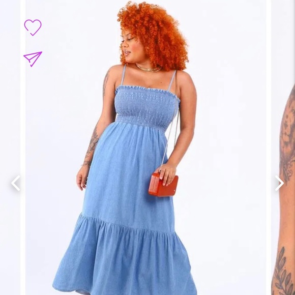 Denim dress  Colcci Brazil size small NEW - Picture 2 of 3